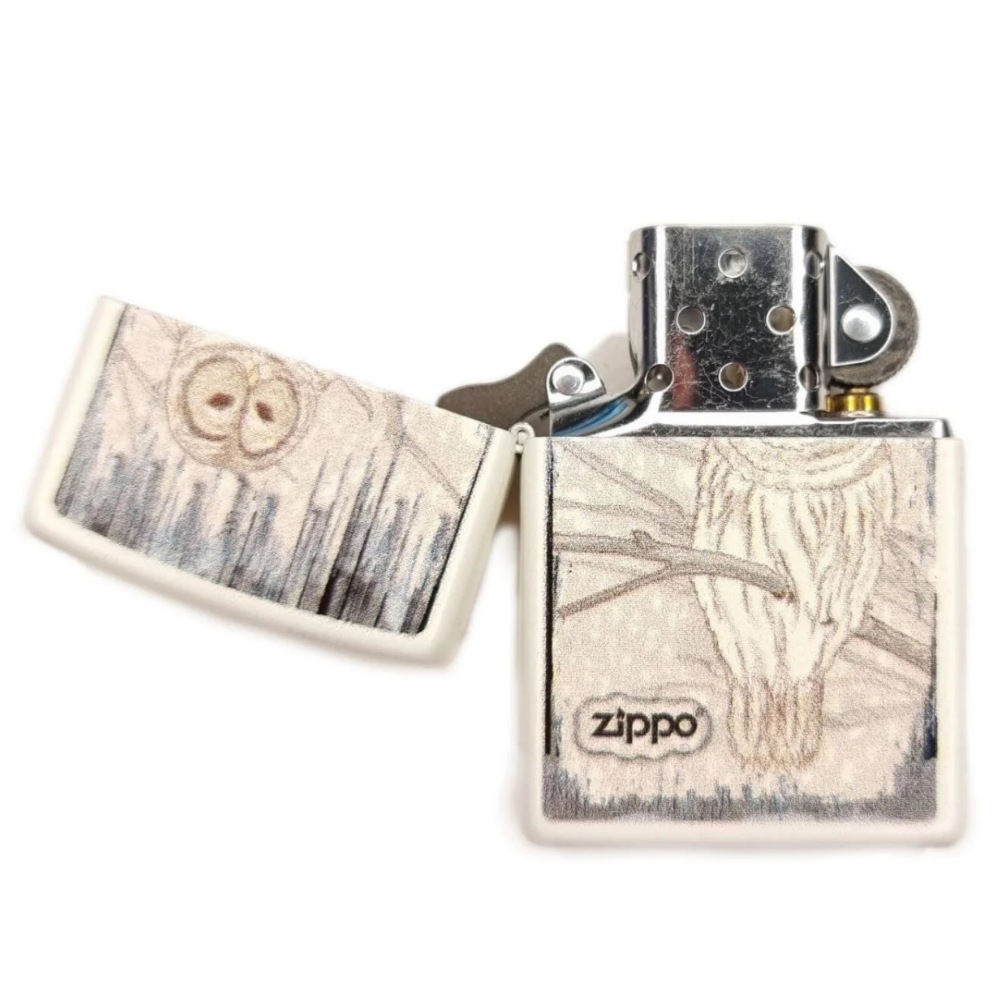 فندک زیپو کد Zippo White Owl 2003806
