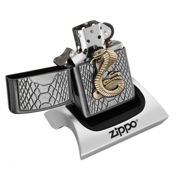 فندک زیپو کاستوم ادیشن کد 2005928 Zippo Cobra Emblem