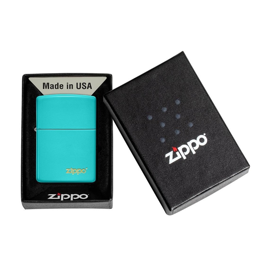 فندک زیپو کد Zippo Classic Flat Turquoise 49454ZL