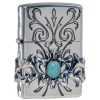 فندک زیپو کاستوم ادیشن نقره ای کد Zippo Grand Stone Guarded ZA-5-6A