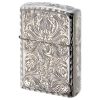 فندک زیپو کاستوم ادیشن نقره ایی کد Zippo Armor Arabesque Platinum plating