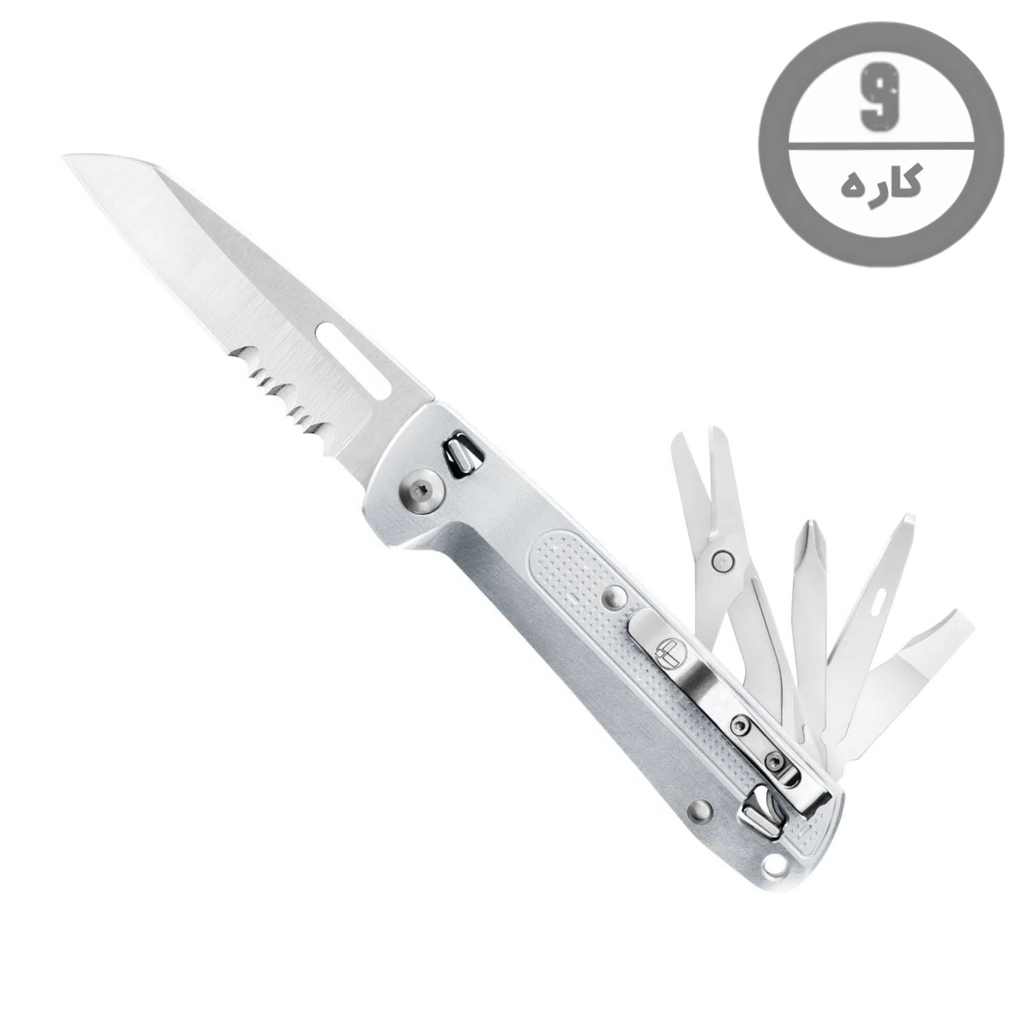 چاقوی چندکاره لدرمن نقره ای مدل Leatherman Free K4x Silver