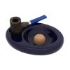 زیرسیگاری پیپ سرامیکی چاکوم آبی مدل Chacom Pipe Ashtray CC608 Blue