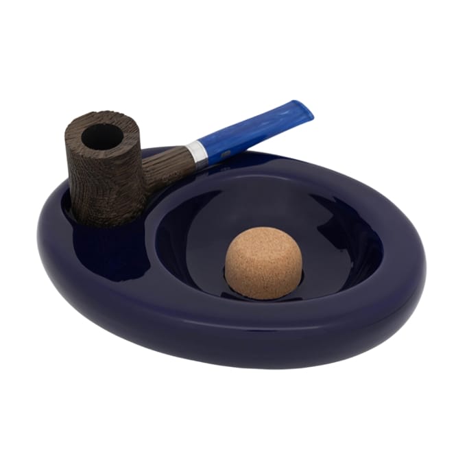 زیرسیگاری پیپ سرامیکی چاکوم آبی مدل Chacom Pipe Ashtray CC608 Blue